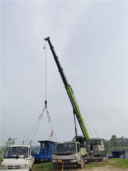 仁化县桥梁建设吊装案例